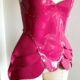Pink leather corset
